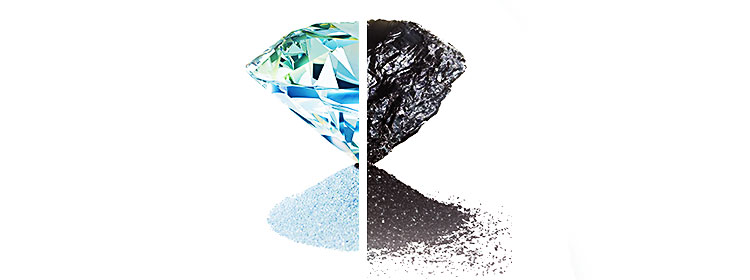 diamonds and carbon